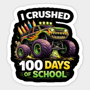I Crushed 100 Days Of School Teacher Magnet
