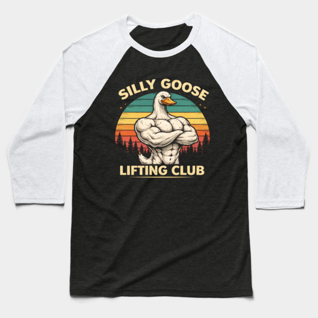 Silly Goose Lifting Club For Fitness Enthusiasts Baseball T-Shirt by ArtistTee ⭐⭐⭐⭐⭐