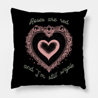 Roses Are Red Funny Valentine Design Pillow