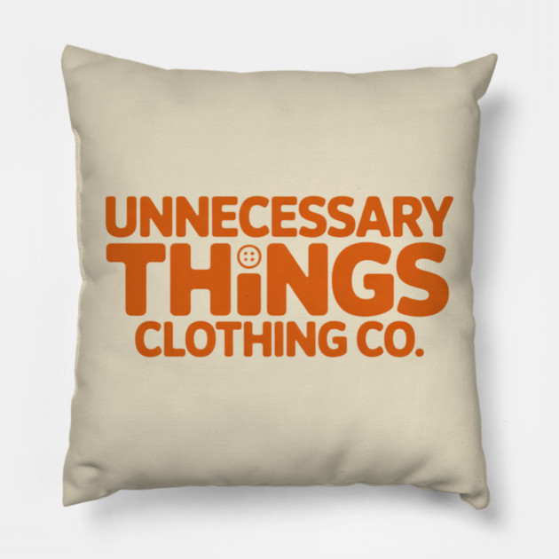 Unnecessary Things - Modern IV Pillow by Lou Johnson