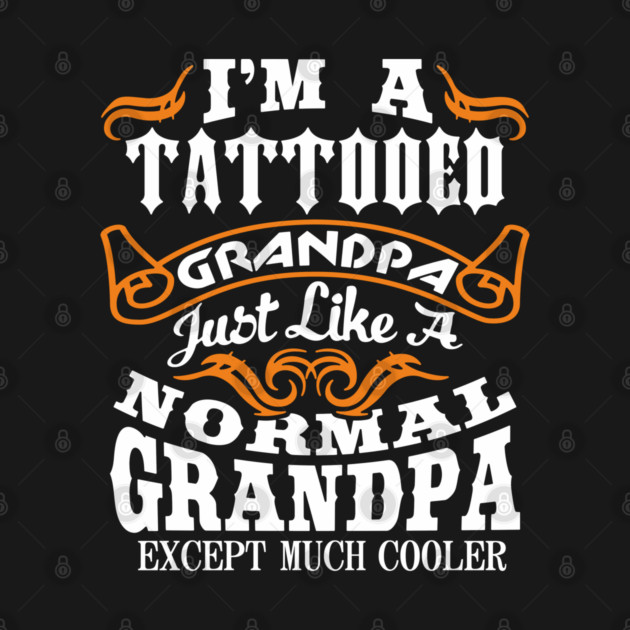 Tattooed Grandpa Aging Rebel Family Humor by Anticorporati