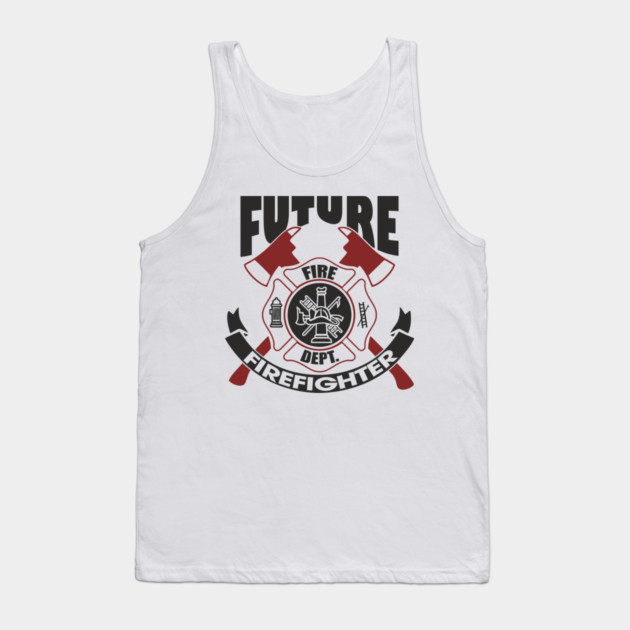 Future Firefighter Fire Dept Pride Tank Top by Anticorporati