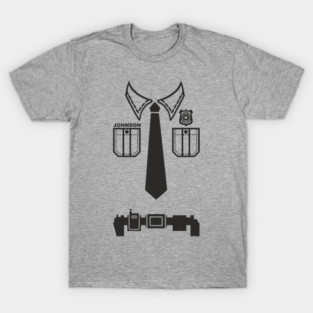 Police Officer Uniform Shirt DIY Dad Costume T-Shirt