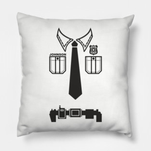 Police Officer Uniform Shirt DIY Dad Costume Pillow