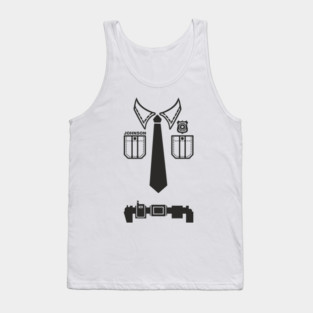 Police Officer Uniform Shirt DIY Dad Costume Tank Top