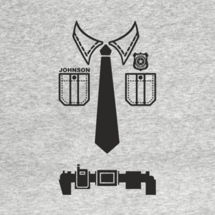 Police Officer Uniform Shirt DIY Dad Costume T-Shirt