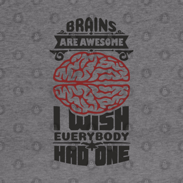 Brains Are Awesome Intellectual Sass Sarcasm by Anticorporati
