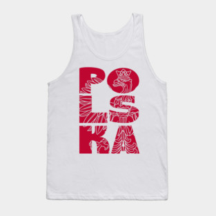 Polska Eagle Polish Heritage Cultural Pride Tank Top