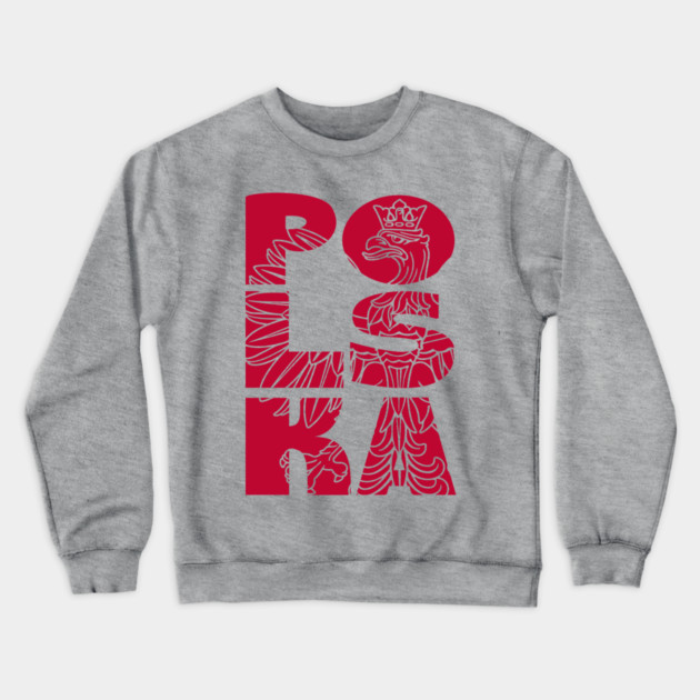Polska Eagle Polish Heritage Cultural Pride Crewneck Sweatshirt by Anticorporati