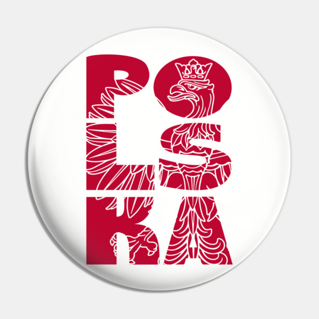 Polska Eagle Polish Heritage Cultural Pride Pin by Anticorporati