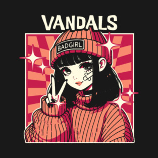 The Vandals - Retro Anime Style T-Shirt