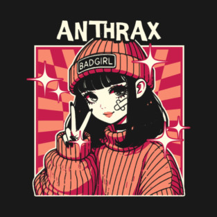 Anthrax - Retro Anime Style T-Shirt