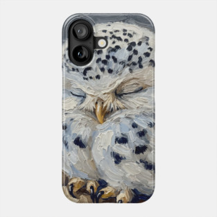 Baby Owl After Van Gogh Phone Case