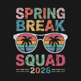 Aesthetic Spring Break 2026 Family Vacation Squad T-Shirt
