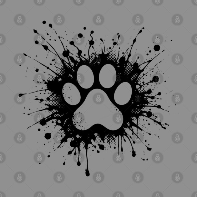 Cute Cat Paw Print by Champanie's Store