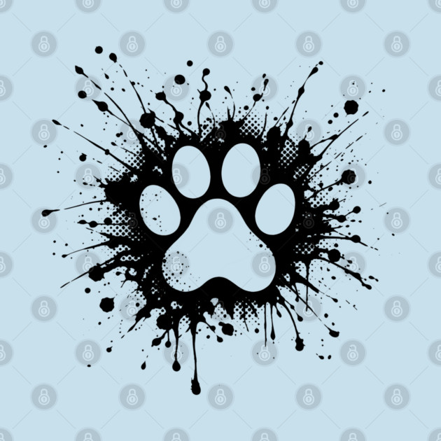 Cute Cat Paw Print by Champanie's Store