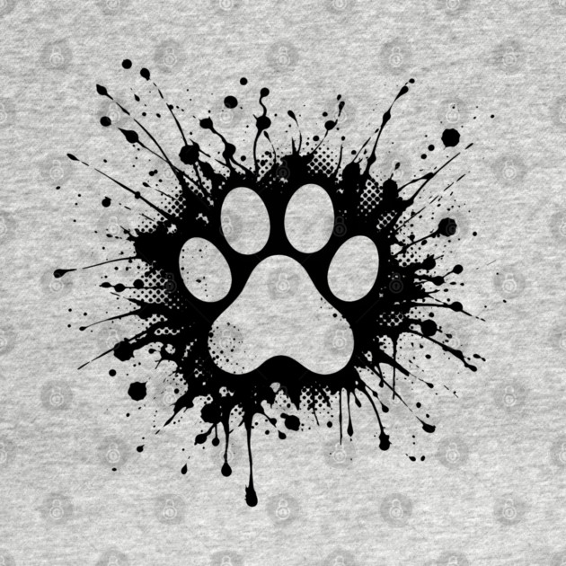 Cute Cat Paw Print by Champanie's Store