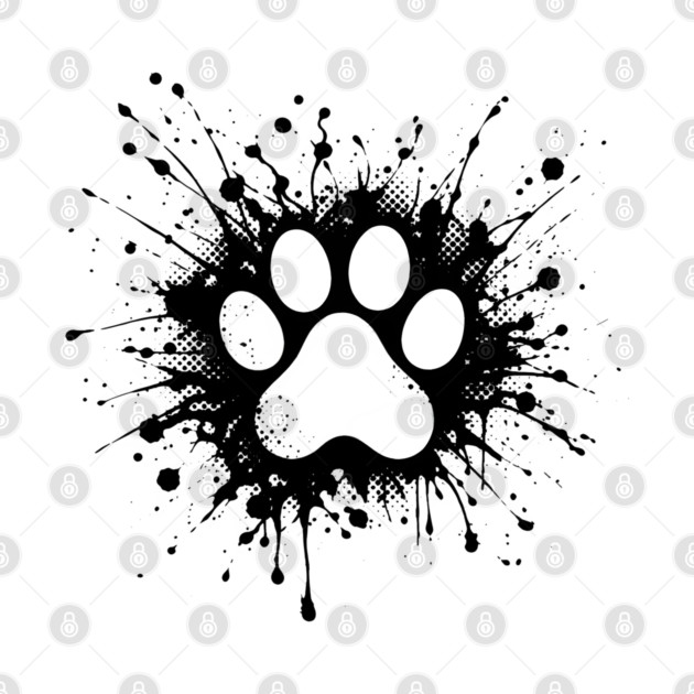 Cute Cat Paw Print by Champanie's Store