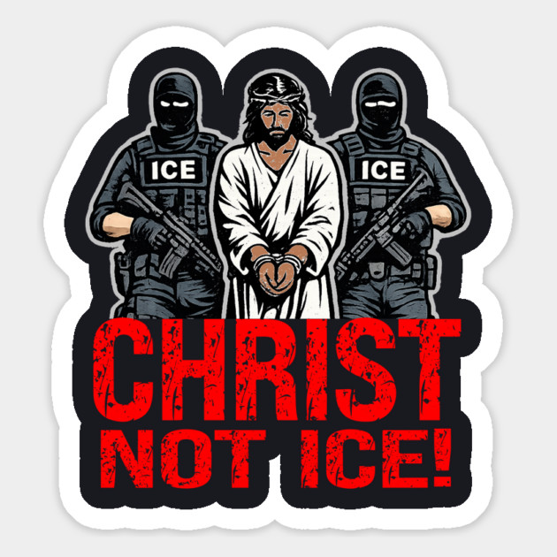 Christ Not ICE! Magnet by Charles's Store 8