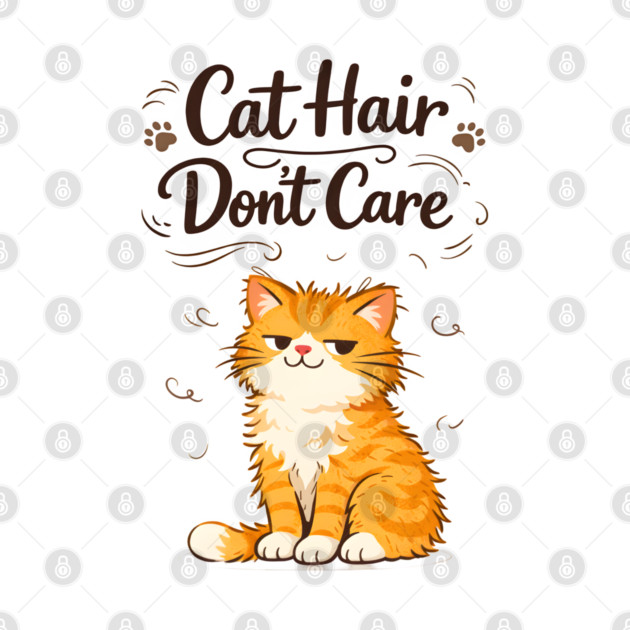 Cat Hair Don’t Care by Champanie's Store