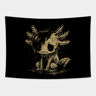 Emo Axolotl Tapestry