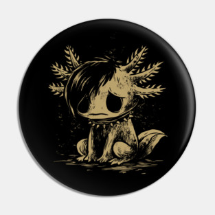 Emo Axolotl Pin