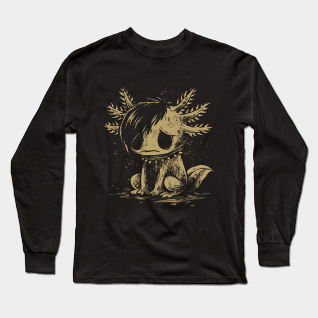 Emo Axolotl Long Sleeve T-Shirt by GoshWow®