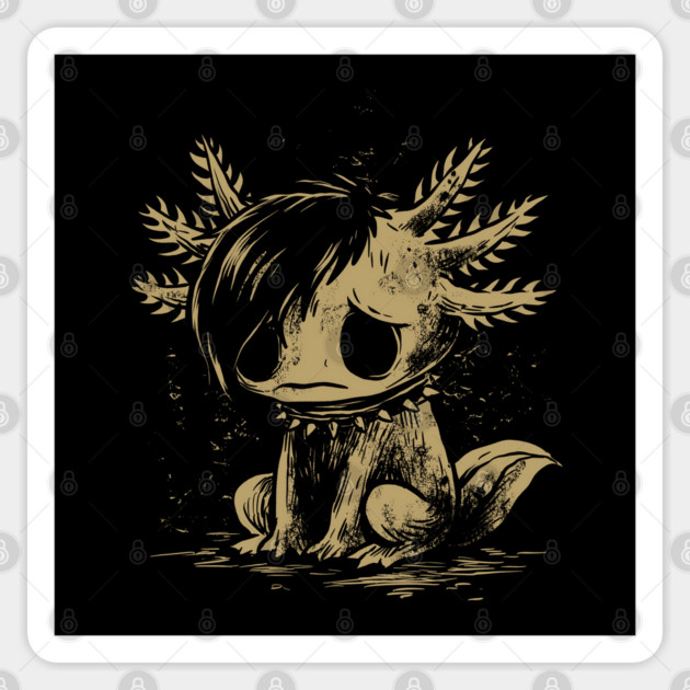 Emo Axolotl Sticker by GoshWow®