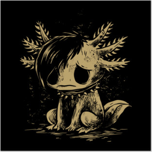 Emo Axolotl Posters and Art