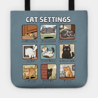 Cat Settings Tote