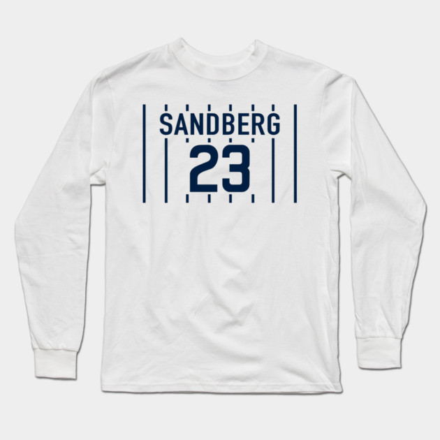 Ryne Sandberg Retirement Flag Shirt Chicago Cubs Baseball T Shirt, Vintage Retro Cubs Tee Shirts Chicago Cubs Apparel Womens Youth Cubs Mens  Long Sleeve T-Shirt by celestial_artworks
