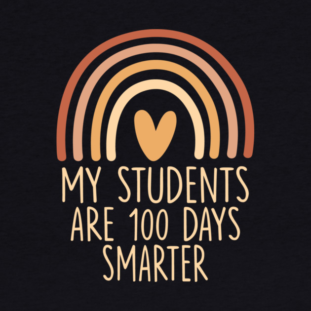 My Students Are 100 Days Smarter Teacher Appreciation by ArtistTee ⭐⭐⭐⭐⭐