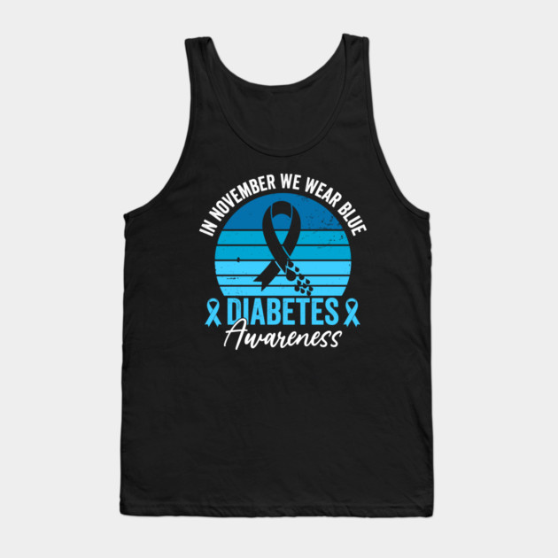 In November We Wear Blue Diabetes Awareness Tank Top by ArtistTee ⭐⭐⭐⭐⭐