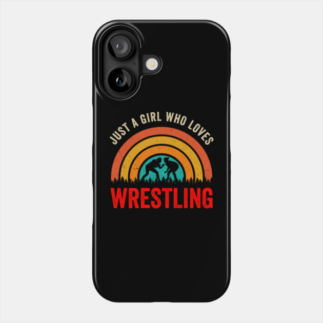 Just A Girl Who Loves Wrestling Phone Case by ArtistTee ⭐⭐⭐⭐⭐