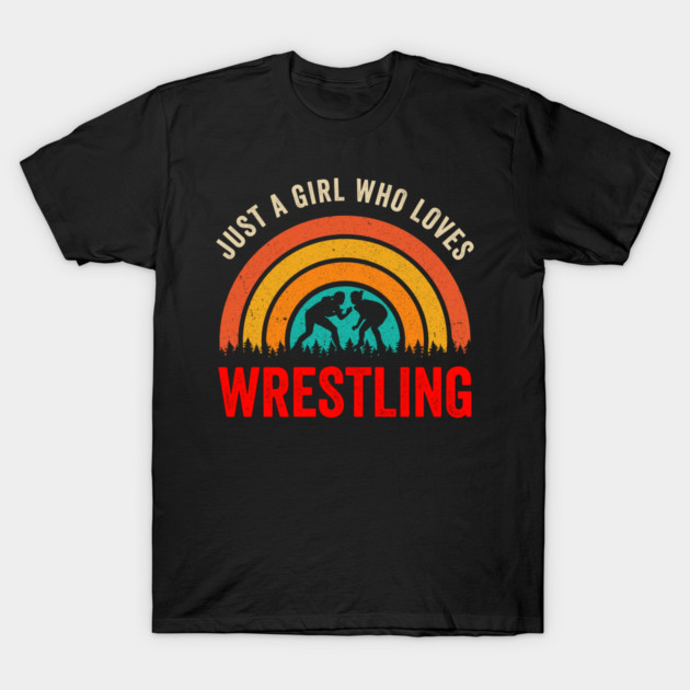 Just A Girl Who Loves Wrestling T-Shirt by ArtistTee ⭐⭐⭐⭐⭐
