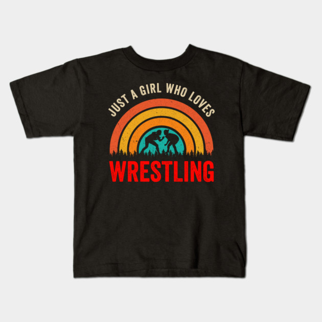 Just A Girl Who Loves Wrestling Kids T-Shirt by ArtistTee ⭐⭐⭐⭐⭐