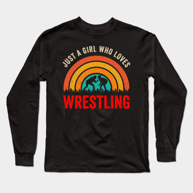 Just A Girl Who Loves Wrestling Long Sleeve T-Shirt by ArtistTee ⭐⭐⭐⭐⭐