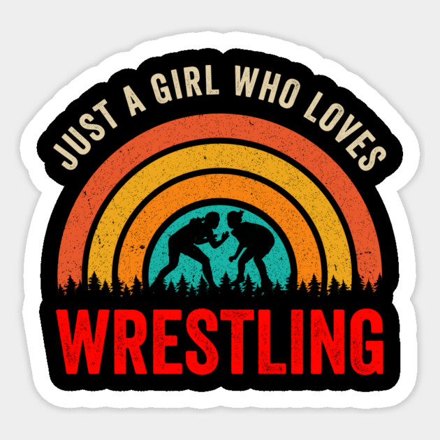 Just A Girl Who Loves Wrestling Sticker by ArtistTee ⭐⭐⭐⭐⭐
