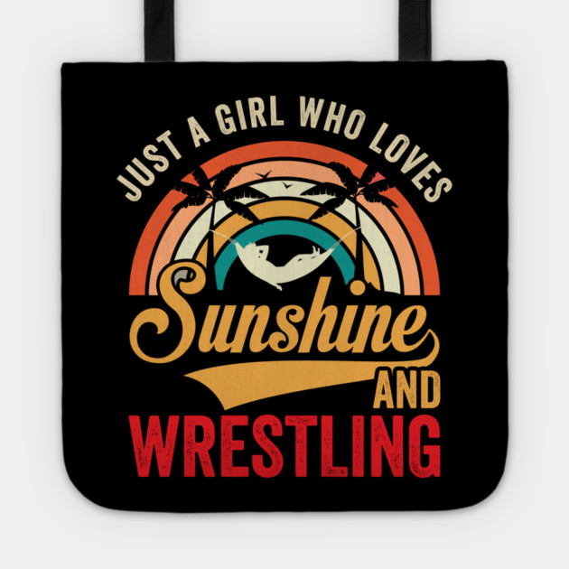 Just A Girl Who Loves Sunshine And Wrestling Tote by ArtistTee ⭐⭐⭐⭐⭐