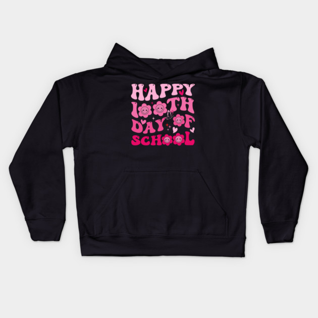 Happy 100th Day Of School Teacher Appreciation Kids Hoodie by ArtistTee ⭐⭐⭐⭐⭐
