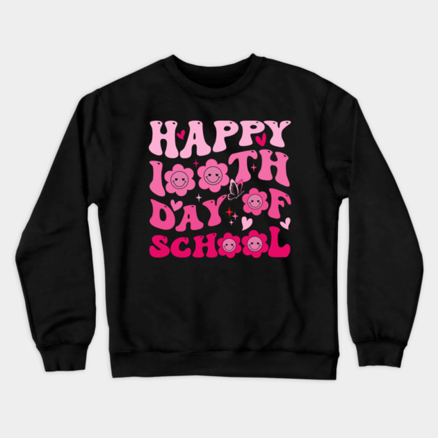 Happy 100th Day Of School Teacher Appreciation Crewneck Sweatshirt by ArtistTee ⭐⭐⭐⭐⭐