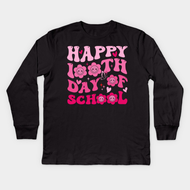 Happy 100th Day Of School Teacher Appreciation Kids Long Sleeve T-Shirt by ArtistTee ⭐⭐⭐⭐⭐