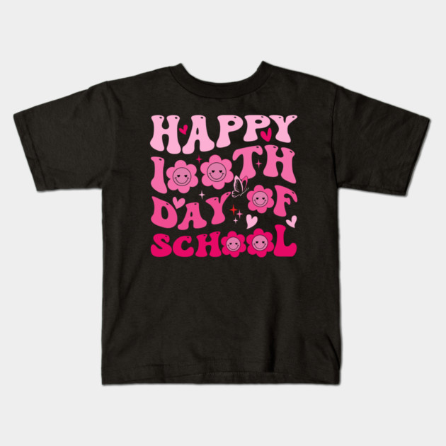 Happy 100th Day Of School Teacher Appreciation Kids T-Shirt by ArtistTee ⭐⭐⭐⭐⭐