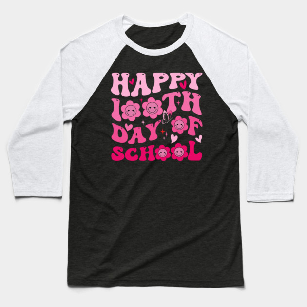 Happy 100th Day Of School Teacher Appreciation Baseball T-Shirt by ArtistTee ⭐⭐⭐⭐⭐