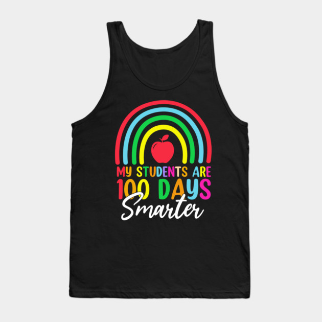 My Students Are 100 Days Smarter Teacher Appreciation Tank Top by ArtistTee ⭐⭐⭐⭐⭐