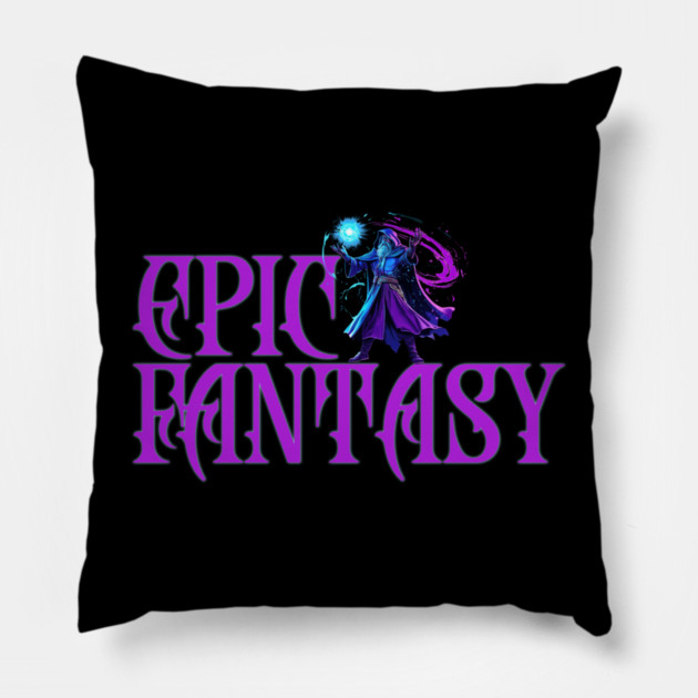 Epic Fantasy, wizard Pillow by H. R. Sinclair