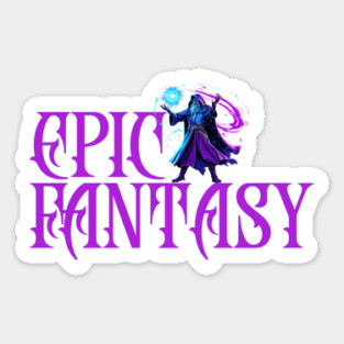 Epic Fantasy, wizard Sticker