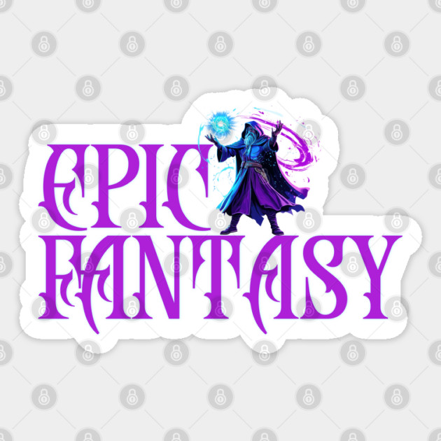 Epic Fantasy, wizard Sticker by H. R. Sinclair