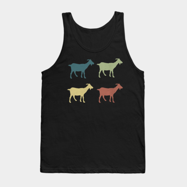 Retro Goat Silhouette Goats Love Tank Top by yangho