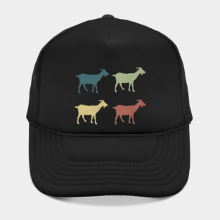 Retro Goat Silhouette Goats Love Hat
